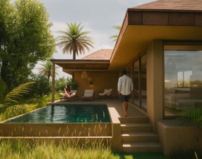 Tropical pool villas – under construction